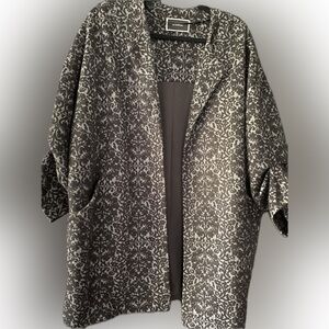 Le Chateau Oversized Jacket Coat Blazer 3/4 Sleeve Made In Canada M L XL